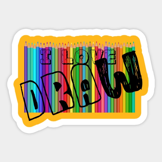 I love draw Sticker by Ahmed ALaa